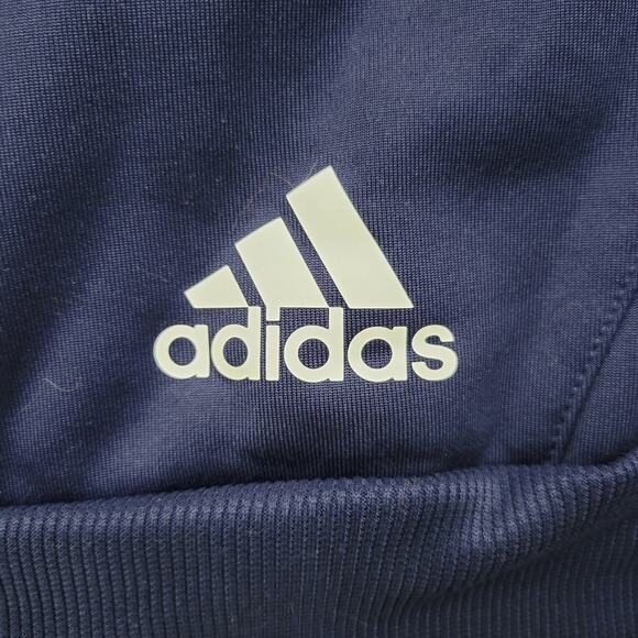 Adidas Washington Capitals 3 Stripe Red Blue Hoodie NHL Hockey Aeroready 2022 - Picture 3 of 9